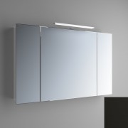 Зеркальный шкаф Marsan Therese-4 подвесной 65х110 см МДФ черный THERESE4-110черный