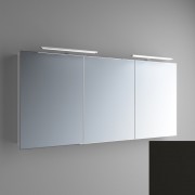 Зеркальный шкаф Marsan Therese-5 подвесной 65х150 см МДФ черный THERESE5-150черный