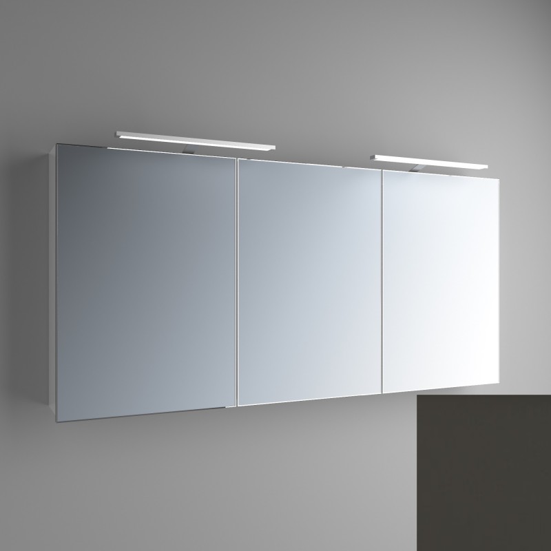 Дзеркальна шафа Marsan Therese-5 підвісна 65х150 см МДФ графіт THERESE5-150графит