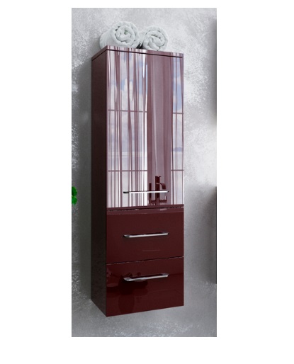 Пенал для ванной Marsan Alexandra 35х120 см МДФ рубин Alexandra35х120rubin