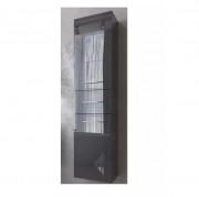 Пенал для ванной Marsan Alexandra 35х160 см с корзиной МДФ графит Alexandra35х160graphite-k