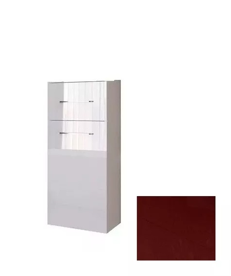 Пенал для ванной Marsan Alexandra 35х90 см с корзиной МДФ рубин Alexandra35х90rubin-k