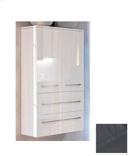 Пенал для ванної Marsan Alexandra 60х120 см МДФ графіт Alexandra60х120graphite