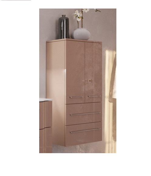 Пенал для ванной Marsan Alexandra 60х120 см МДФ капучино Alexandra60х120cappuccino