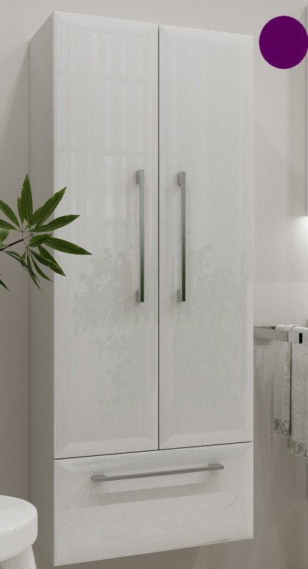 Пенал для ванної Marsan Aurore 130x50 МДФ баклажан Aurore130х50баклажан