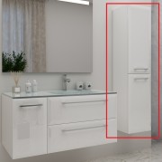 Пенал для ванної Marsan Aurore 160х31 МДФ з кошиком білий Aurore160х31белий