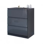 Тумба під раковину Marsan Adele-2 1100 МДФ графіт Adele2-1100graphite