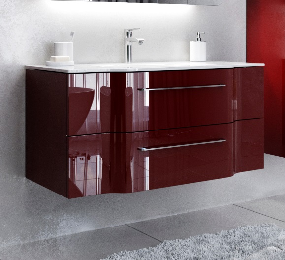 Тумба під раковину Marsan Alexandra 930 МДФ рубін Alexandra930rubin