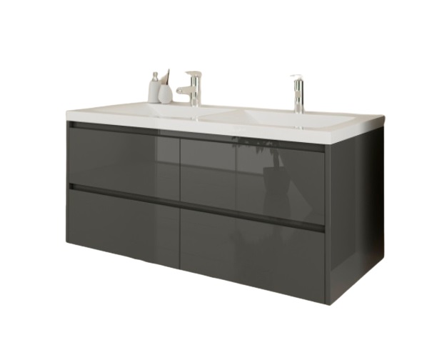 Тумба под раковину Marsan Alexis 1200 МДФ графит Alexis1200graphite