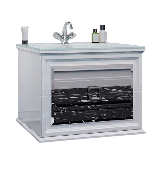 Тумба під раковину Marsan Amande 700 МДФ білий Amande700white