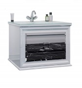 Тумба под раковину Marsan Amande 700 МДФ белый Amande700white