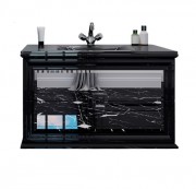 Тумба под раковину Marsan Amande 900 МДФ черный Amande900black