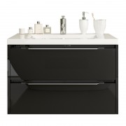 Тумба под раковину Marsan Therese 100х47.5 см МДФ черный THERESE100черный