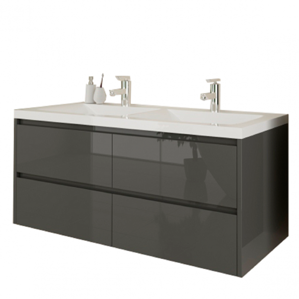 Тумба под раковину Marsan Therese 120х47.5 см МДФ черный THERESE120черный