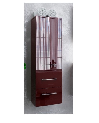 Пенал для ванної Marsan Alexandra 35х120 см МДФ рубін Alexandra35х120rubin