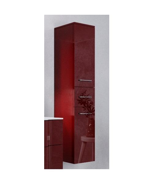 Пенал для ванной Marsan Alexandra 35х160 см с корзиной МДФ рубин Alexandra35х160rubin-k