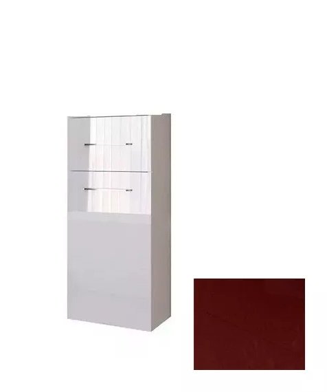 Пенал для ванної Marsan Alexandra 35х90 см з кошиком МДФ рубін Alexandra35х90rubin-k