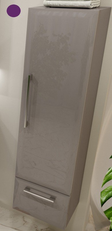 Пенал для ванной Marsan Aurore 130x31 МДФ баклажан Aurore130х31баклажан