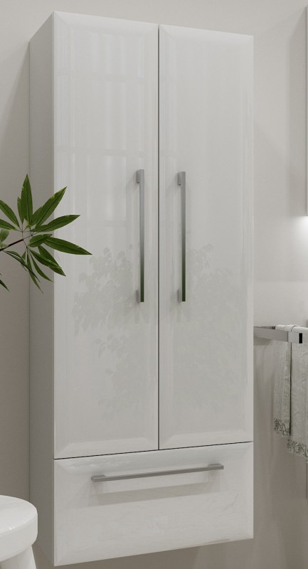 Пенал для ванной Marsan Aurore 130x50 МДФ белый Aurore130х50белый