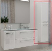 Пенал для ванної Marsan Aurore 160х31 МДФ з кошиком білий Aurore160х31белий