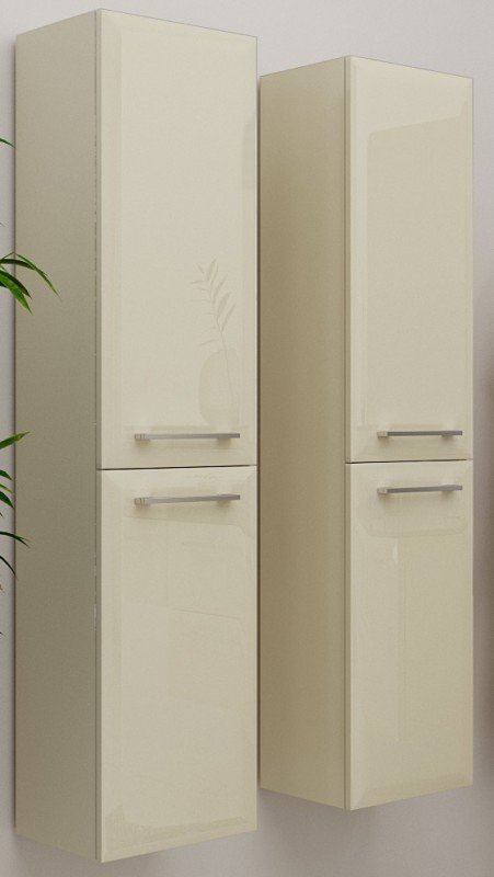 Пенал для ванної Marsan Aurore 160х31 МДФ з кошиком ваніль Aurore160х31ваниль