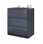 Тумба под раковину Marsan Adele-2 1100 МДФ графит Adele2-1100graphite