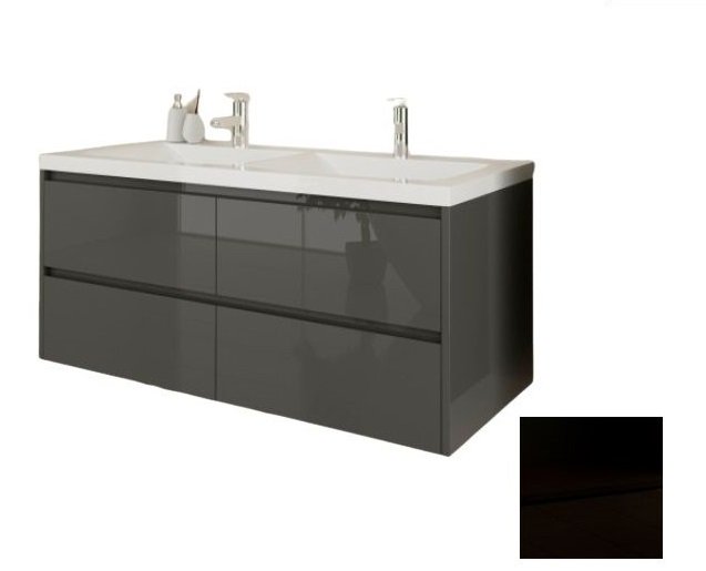 Тумба под раковину Marsan Alexis 1200 МДФ черный Alexis1200black