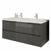 Тумба під раковину Marsan Therese 60x47.5 см МДФ графіт THERESE60графит