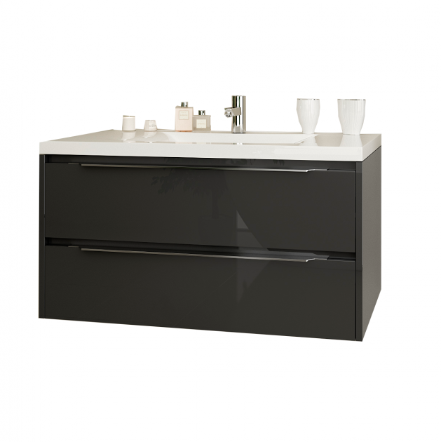 Тумба под раковину Marsan Therese 80х47.5 см МДФ графит THERESE80графит