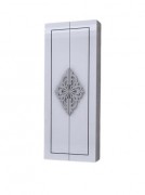 Пенал для ванной Marsan Christine 45х120 см МДФ белый/серебро Christine450whites