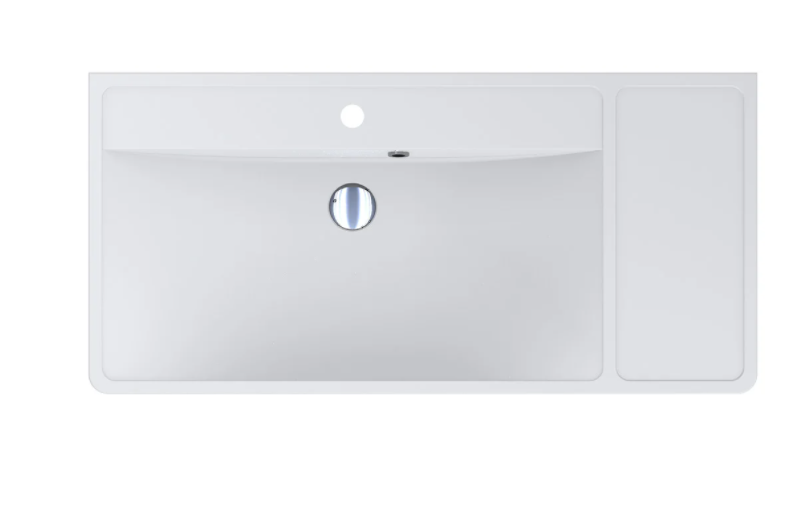 Раковина для ванной Miraggio Sacramento 1000 врезная с отверстием под смеситель белый матовый 0000235