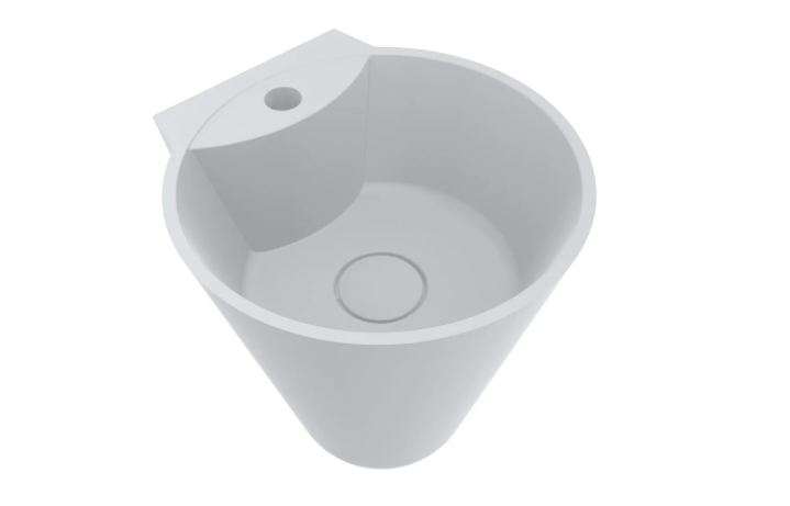 Раковина для ванной Miraggio Smart подвесная с отверстием под смеситель белый матовый 0000241