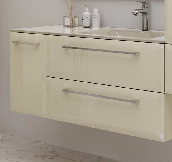 Тумба под раковину Marsan Aurore 1050 правая/левая МДФ ваниль Aurore1050ваниль