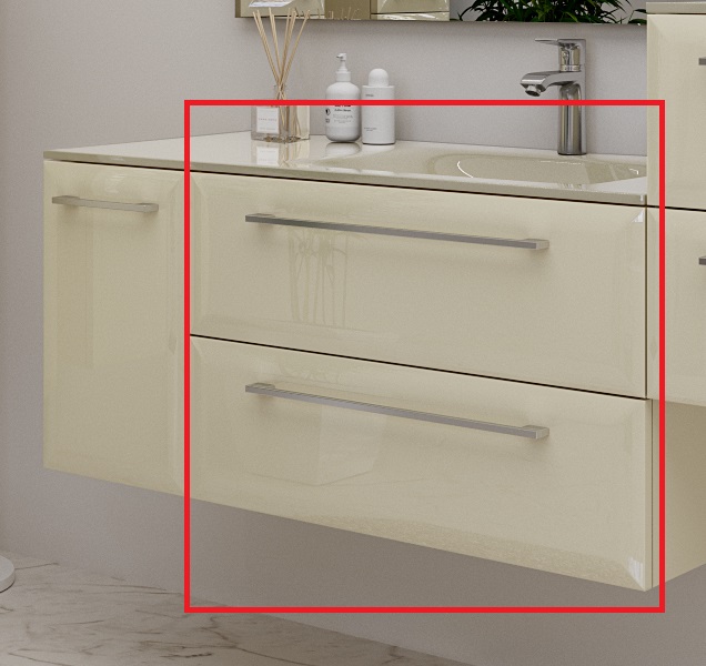 Тумба под раковину Marsan Aurore 750 МДФ ваниль Aurore750ваниль