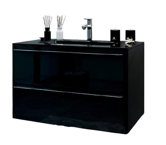 Тумба под раковину Marsan Brigitte-2 700 МДФ черный Brigitte2-700black