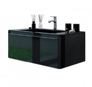 Тумба под раковину Marsan Brigitte 900 МДФ черный Brigitte900black