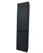 Пенал для ванної Marsan Brigitte 37х160 см з кошиком МДФ графіт Brigitte370graphite-k