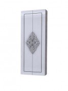 Пенал для ванної Marsan Christine 45х120 см МДФ білий/срібло Christine450whites