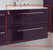 Тумба под раковину Marsan Aurore 750 МДФ баклажан Aurore750баклажан