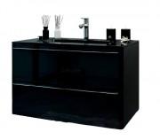 Тумба під раковину Marsan Brigitte-2 1100 МДФ чорний Brigitte2-1100black