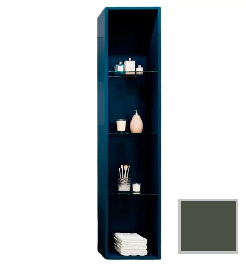 Стеллаж для ванной комнаты Marsan Chester 35х160 см МДФ базальт Chester350basalt