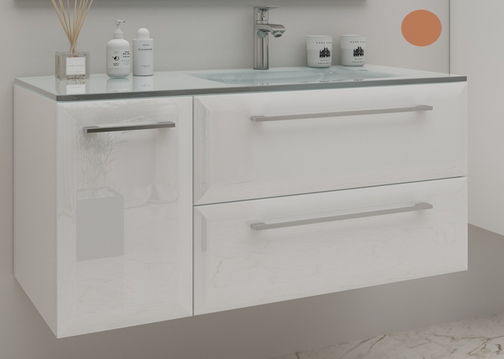 Тумба под раковину Marsan Aurore 1050 правая/левая МДФ капучино Aurore1050капучино