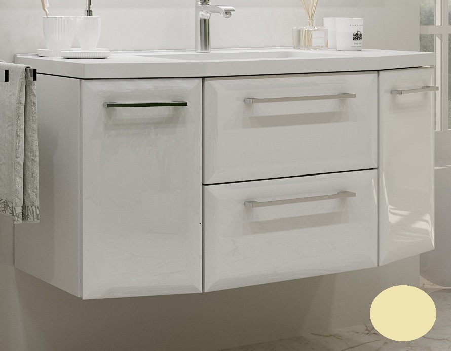 Тумба под раковину Marsan Aurore 1100 МДФ ваниль Aurore1100ваниль