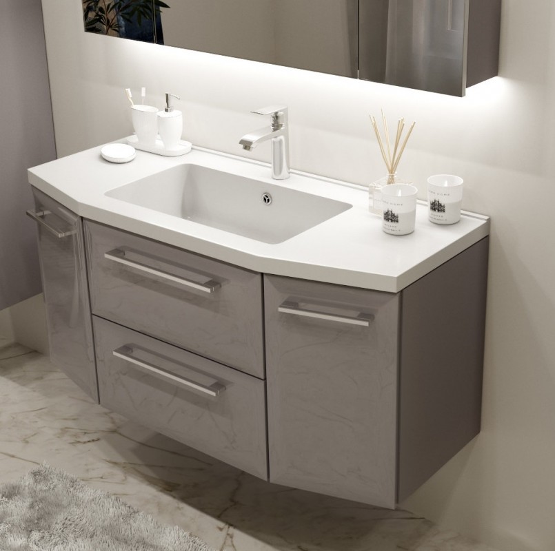 Тумба под раковину Marsan Aurore 1100 МДФ капучино Aurore1100капучино