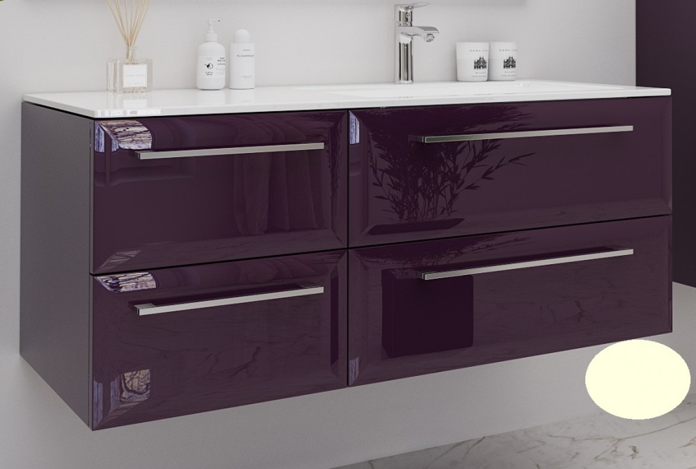 Тумба под раковину Marsan Aurore 1200 правая/левая МДФ ваниль Aurore1200ваниль