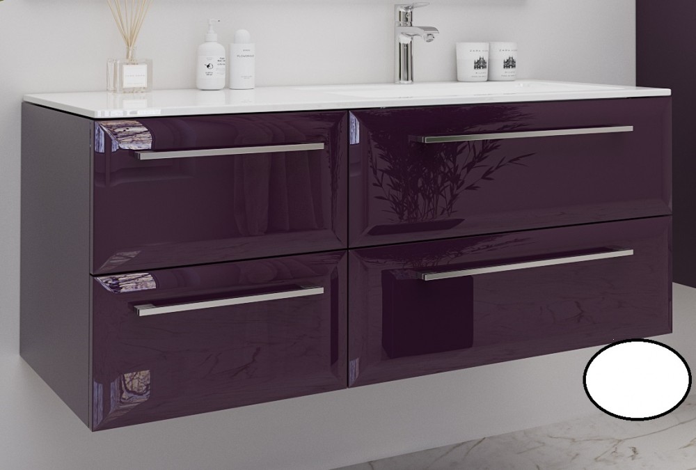 Тумба под раковину Marsan Aurore 1200 правая/левая МДФ белый Aurore1200белый