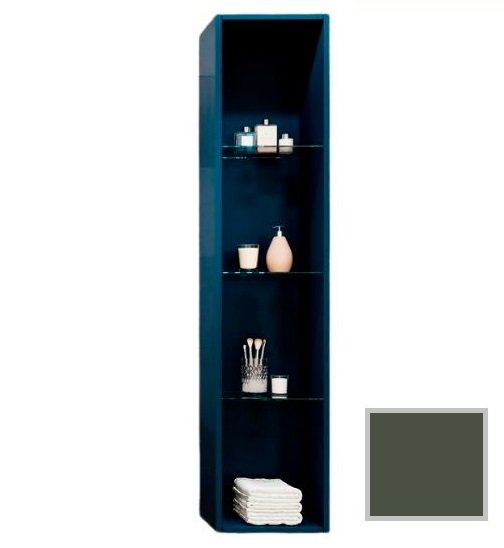 Стелаж для ванної кімнати Marsan Chester 35х160 см МДФ базальт Chester350basalt