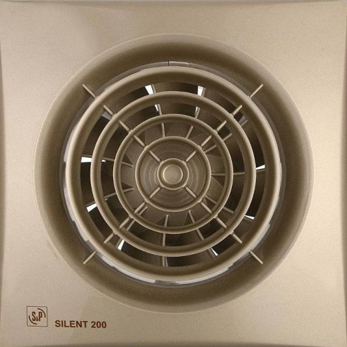 Побутовий вентилятор Soler & Palau Silent 200 CZ Champagne осьовий шампань 5210625200