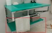 Полка для ванной Marsan 80х35 см стекло мята Marsan80х35mint