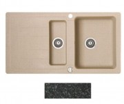 Мойка для кухни Marmorin Sten 1,5k 10 97х52 см искусственный камень Magranit черный 385 513 002